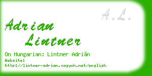 adrian lintner business card